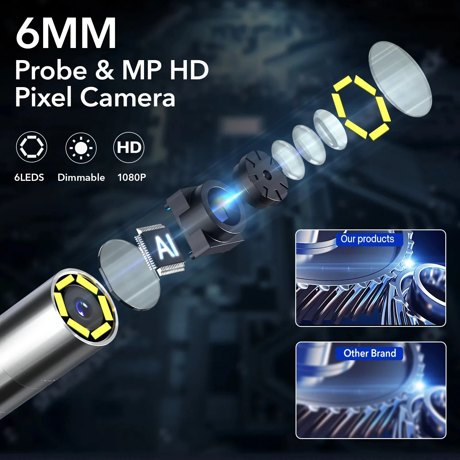RALCAM 4 Way Steering 3.9mm In - Endoscope Inspection Camera ulasan dan harga