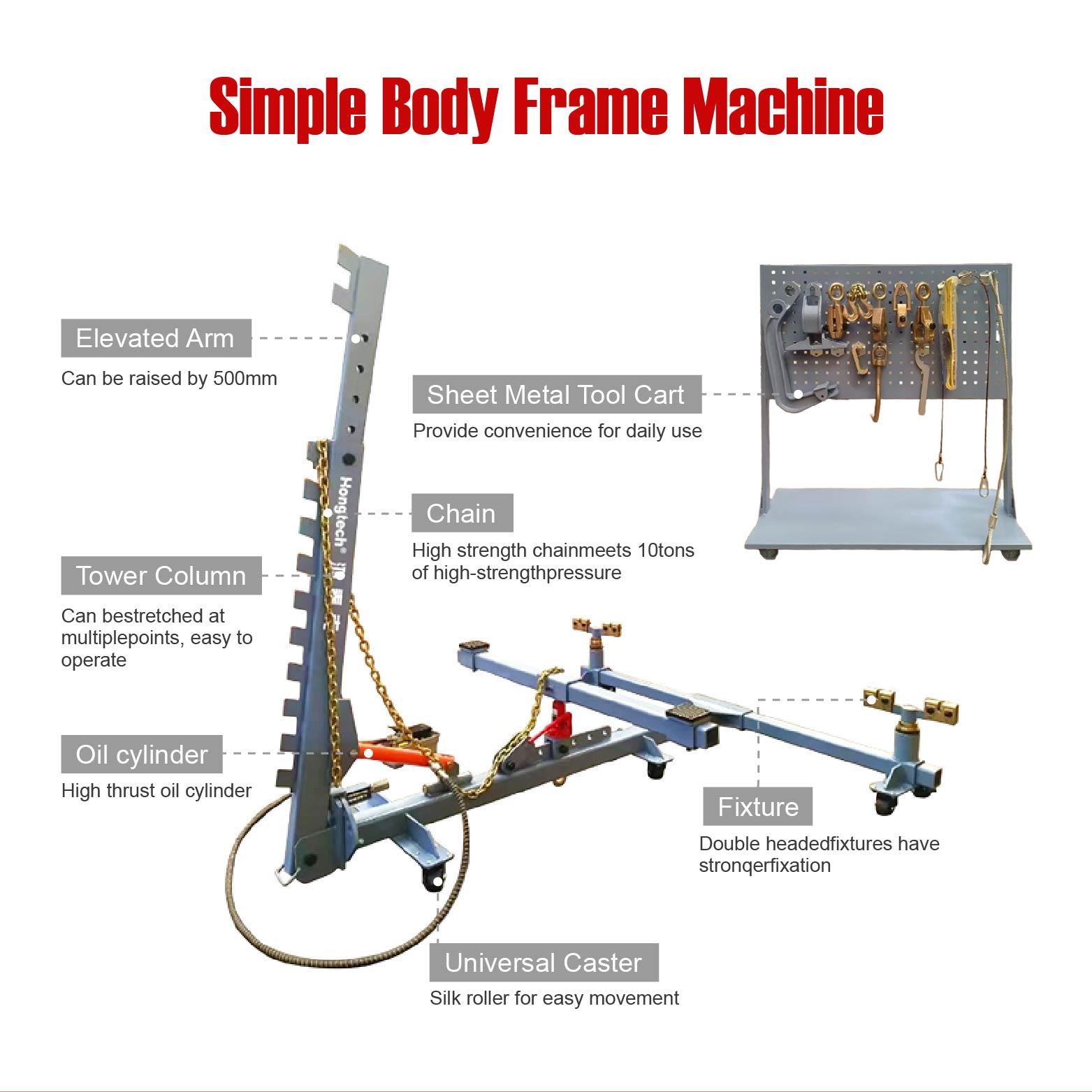 Hongtech HOT-Y1000 Low Price H - Car Frame Straightening ulasan dan harga