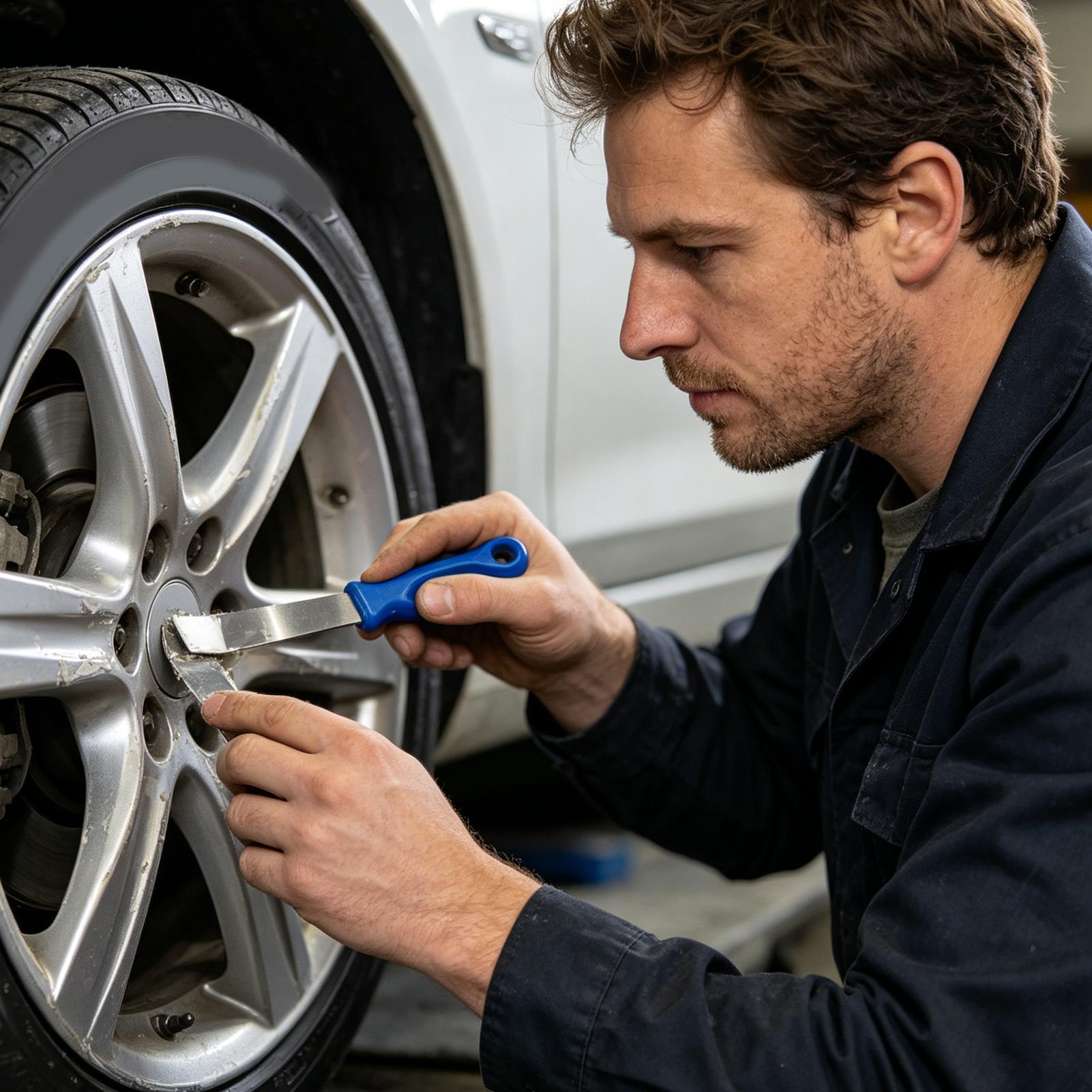 Metal Scraper Wheel Balancing  - Tire Balance Machine ulasan dan harga